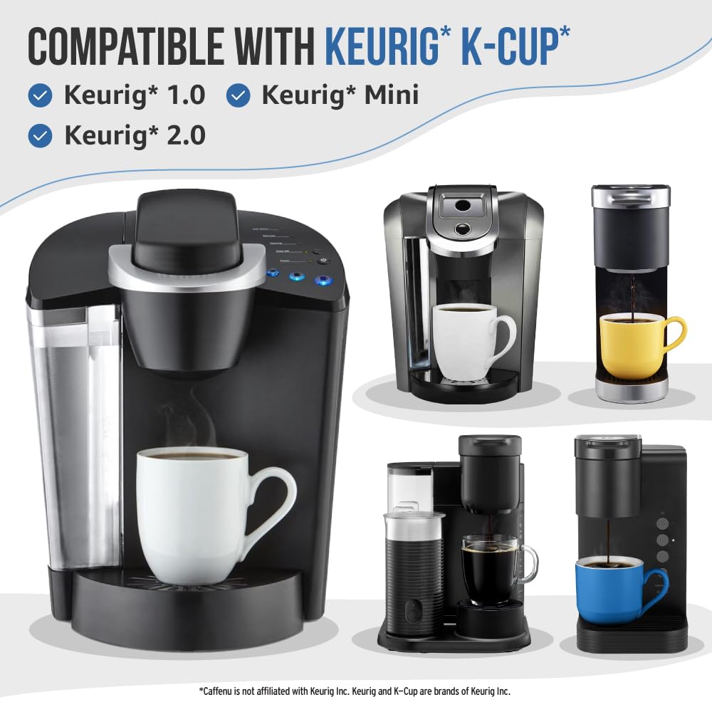 Keurig Compatible Descaling Solution and Cleaner. 2 Descaler, 4 Cleaning Pods. Removes Limescale & Cleans Pod Area. Better Tasting & Hotter Coffee. 4 Uses of Descaler & Cleaner.