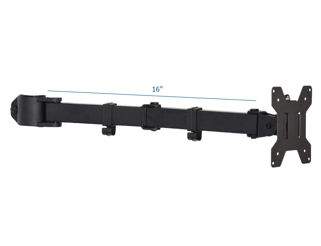 VIVO Fully Adjustable Single Monitor Arm for Desk Mount Stand, Monitor Arm for 1 Screen up to 27 inches, Black, PT-SD-AM01A
