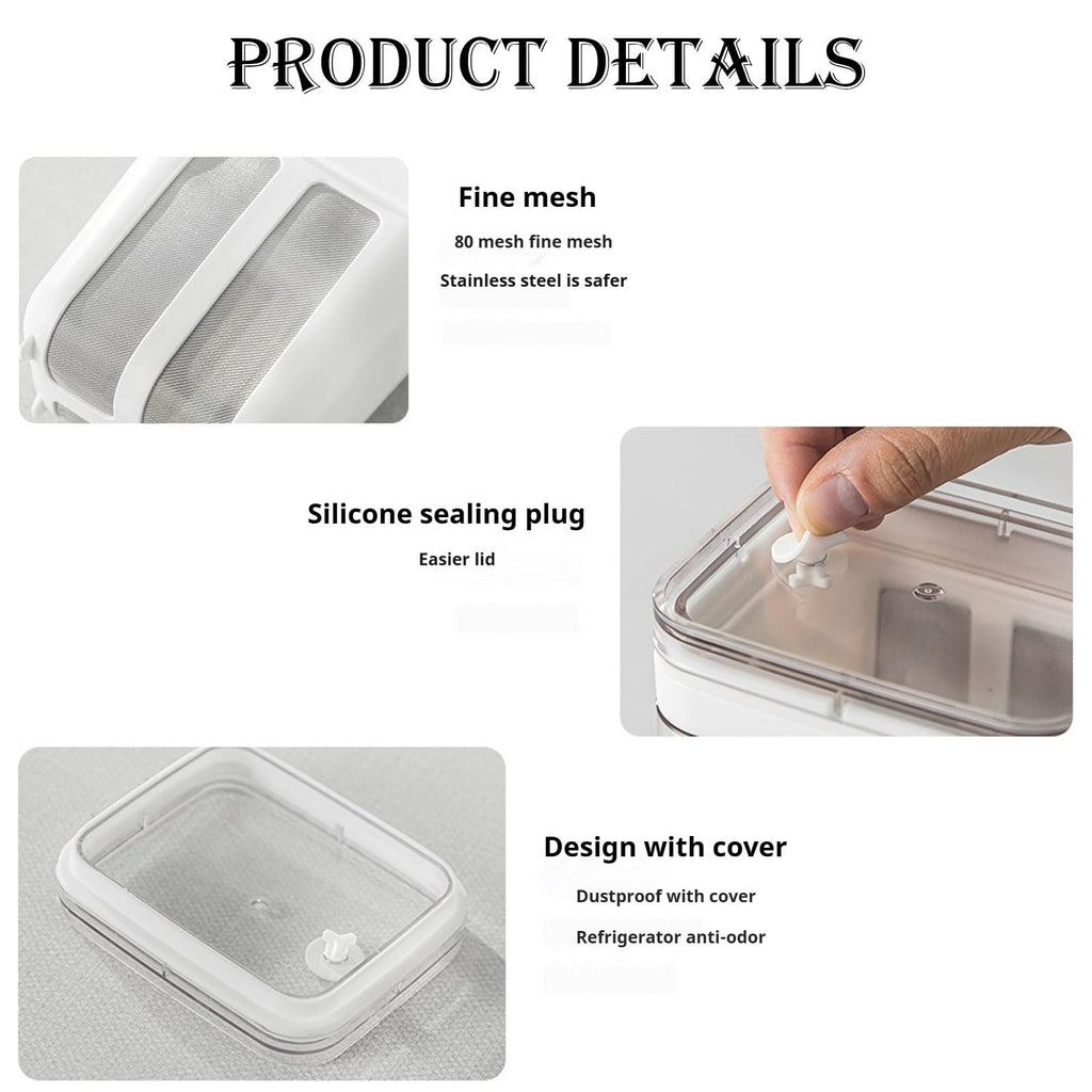 MYLEUS Yogurt Strainer with Fine Mesh Bag and Cleaning Brush - Multipurpose BPA-Free Cheese Strainer with Lid for Yogurt,Juice,Tea,Nut Milk and Cheese - Kitchen Tool for Whey Separation -1.1L Capacity