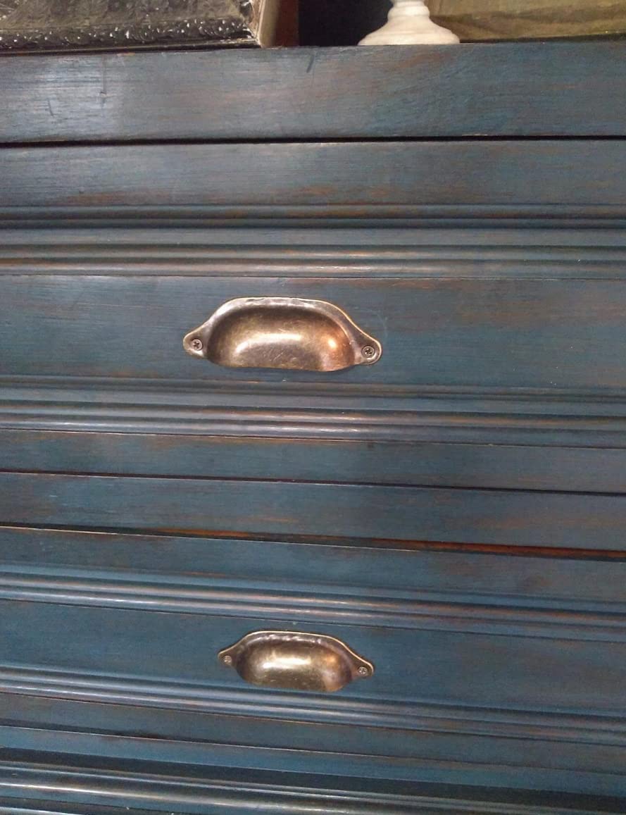 WEICHUAN 20pcs Metal Kitchen Cabinets Furniture Wardrobe Medicine Handle Vintage Drawer Knobs Pulls /lot Antique Bronze (Length: 96mm Width: 30mm)
