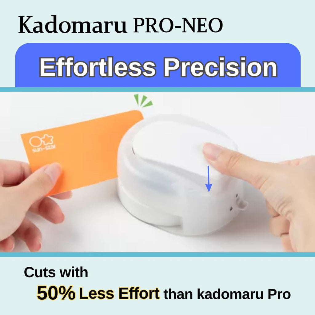 Sunstar Stationery Corner Cutter Kadomaru PRO NEO Black with Authentic Hologram US, EU Only