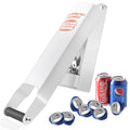 Chambridge Aluminum Can Compactor White – 8/12/16OZ Metal Can Crusher Heavy-Duty Wall-Mounted Smasher for Aluminum Seltzer, Soda, Beer Cans and Bottles for Recycling