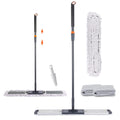 Dust Mop for Hardwood Floors 36 inch Commercial Industrial Floor Dust Mop with Extra 3 Mop Refill Pads 61 Inch Long Handle for Cleaning Office Garage Hardwood Warehouse Factory Mall Deck
