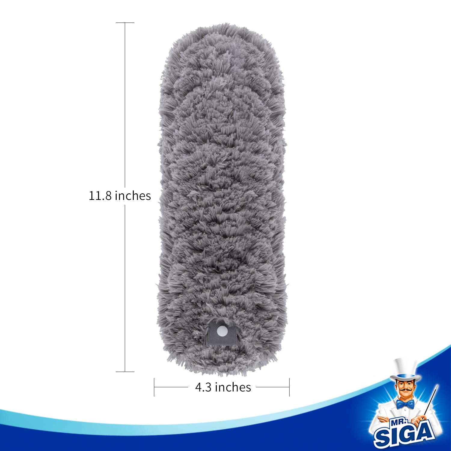 MR.SIGA Lint Free Microfiber Duster Refills, Washable Duster for Household Cleaning