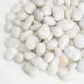 Onlyfire 5lb White Polished Pebbles, 3/8"-13/16" Natural Decorative River Rocks Aquarium Gravel Stones for Landscaping, Indoor Plants, Vase, Succulent, Fish Tank