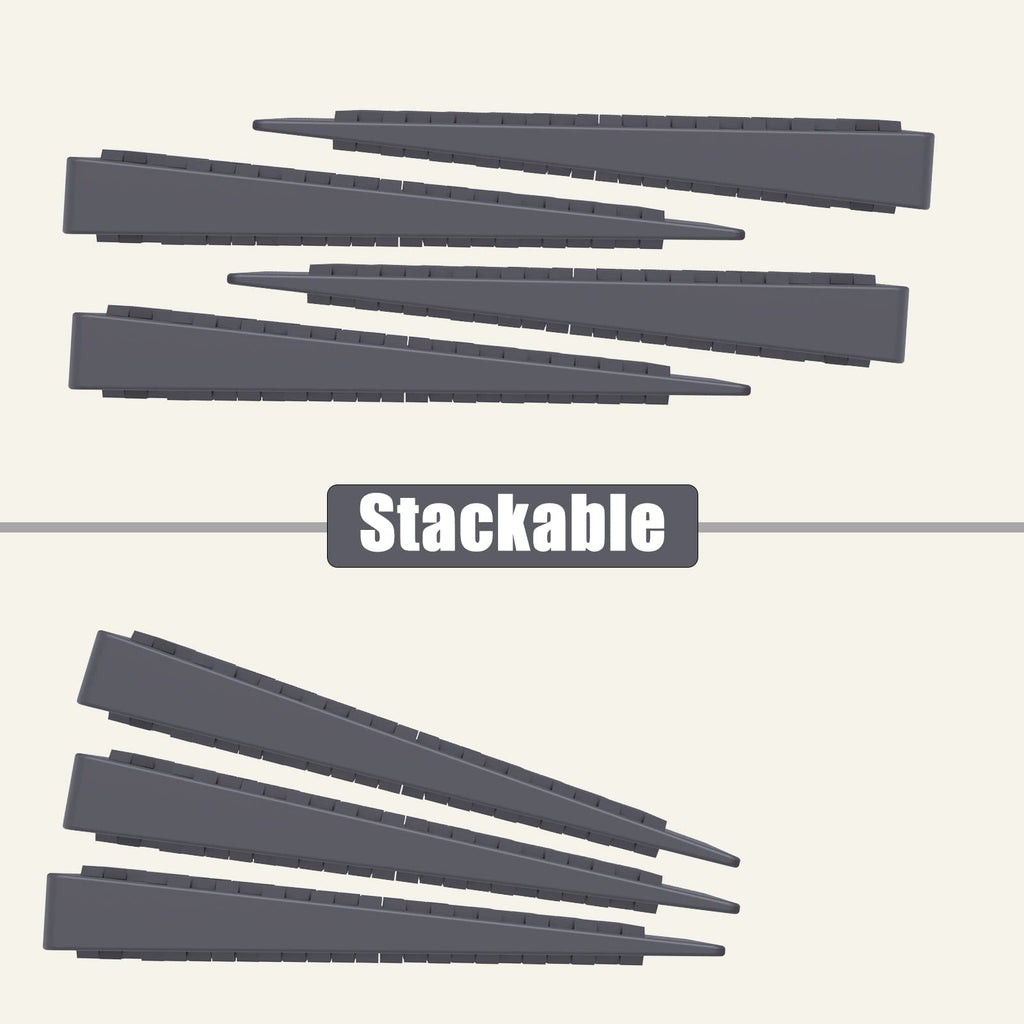 40 Pack Furniture Levelers, Plastic Shims for Leveling, Rubber Wedge, Table Leg Leveler, Table Shims, Durable, Non-Slip, Stackable
