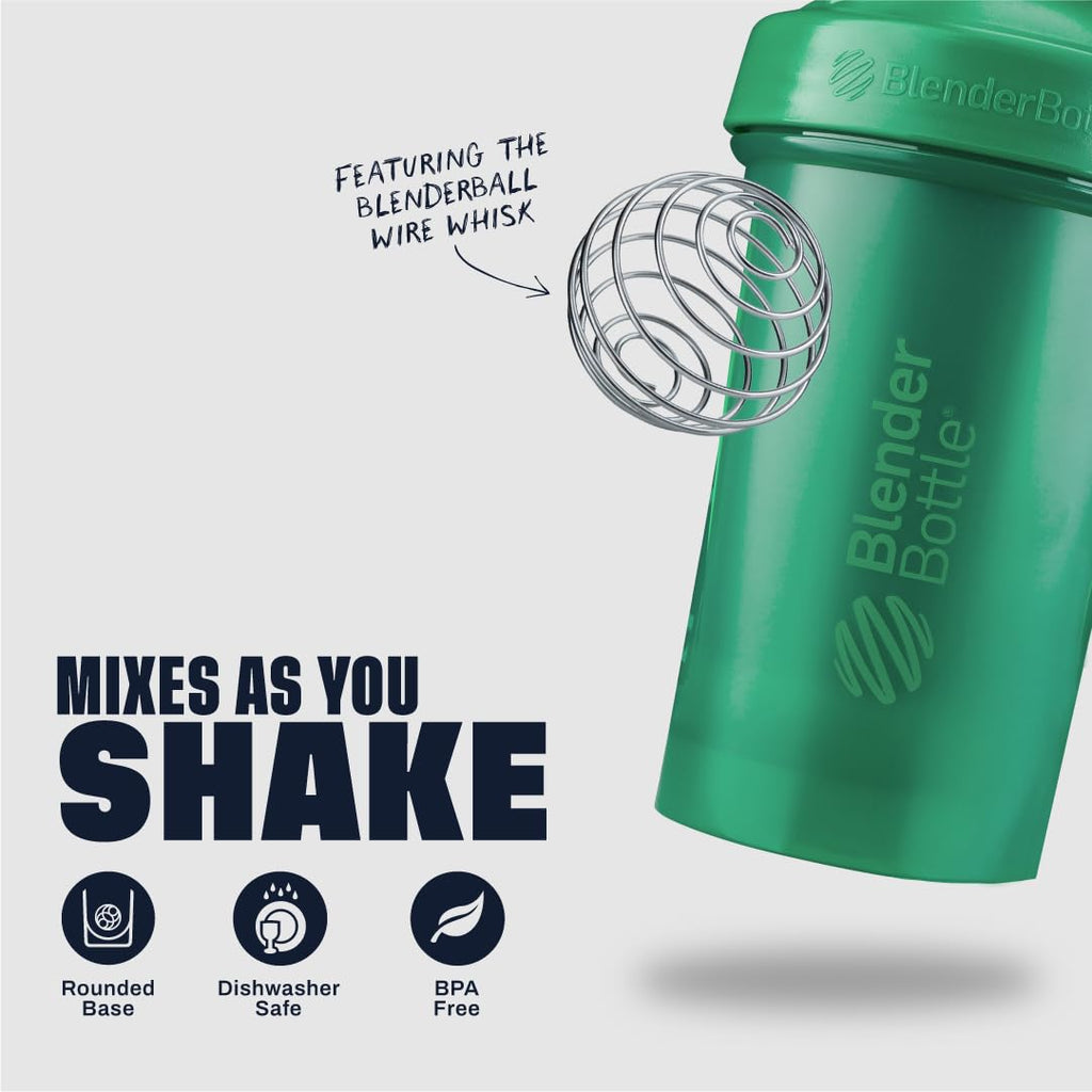 BlenderBottle Classic V2 Shaker Bottle Perfect for Protein Shakes and Pre Workout, 28-Ounce, Pack of 2 (Colors May Vary)