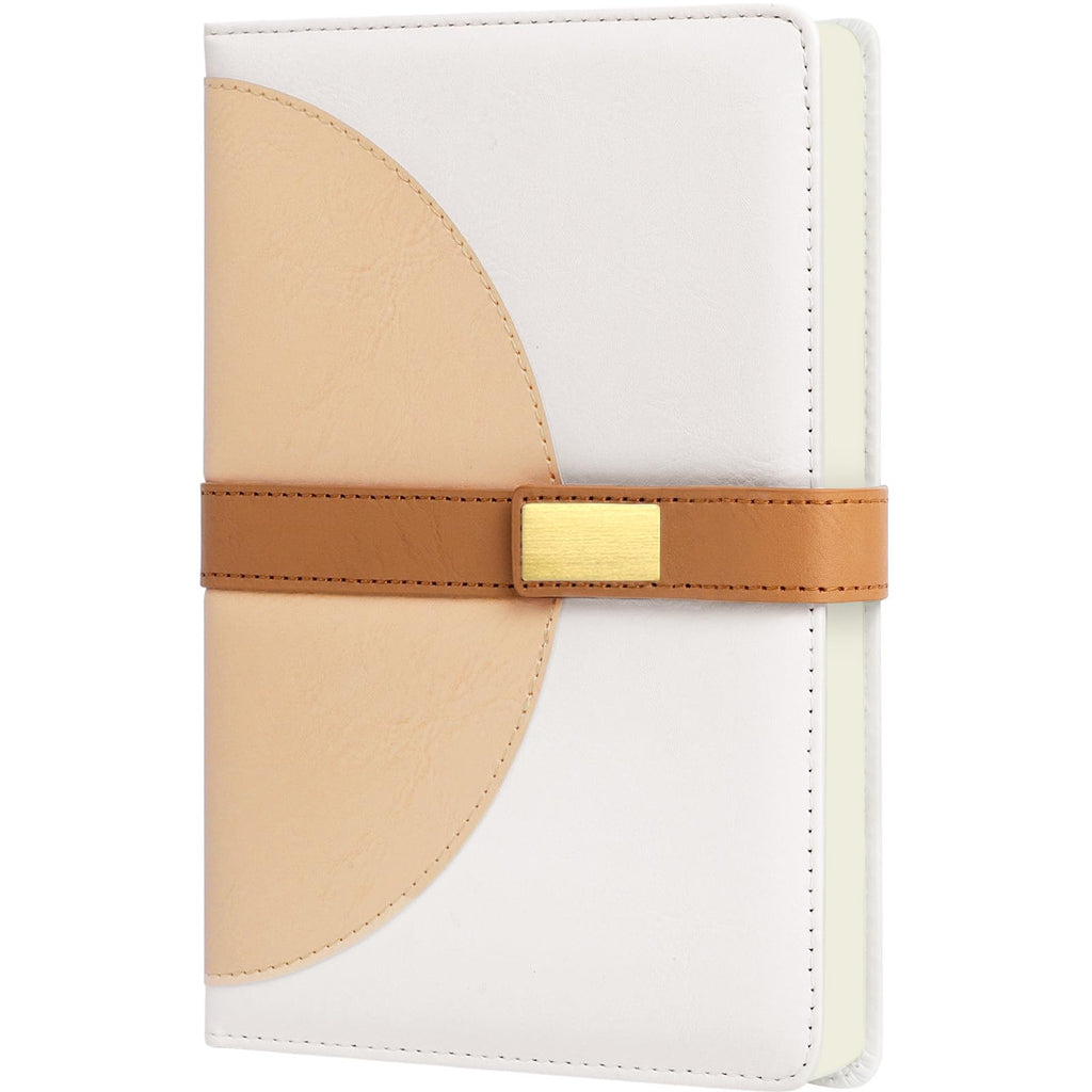 HULIPARK Leather Journal Notebook for Men Women, A5 Lined Hardcover Journals for Writing with Magnetic Closure, 200 Pages College Ruled Diary Journaling Notebooks for Work Business School Travel Note