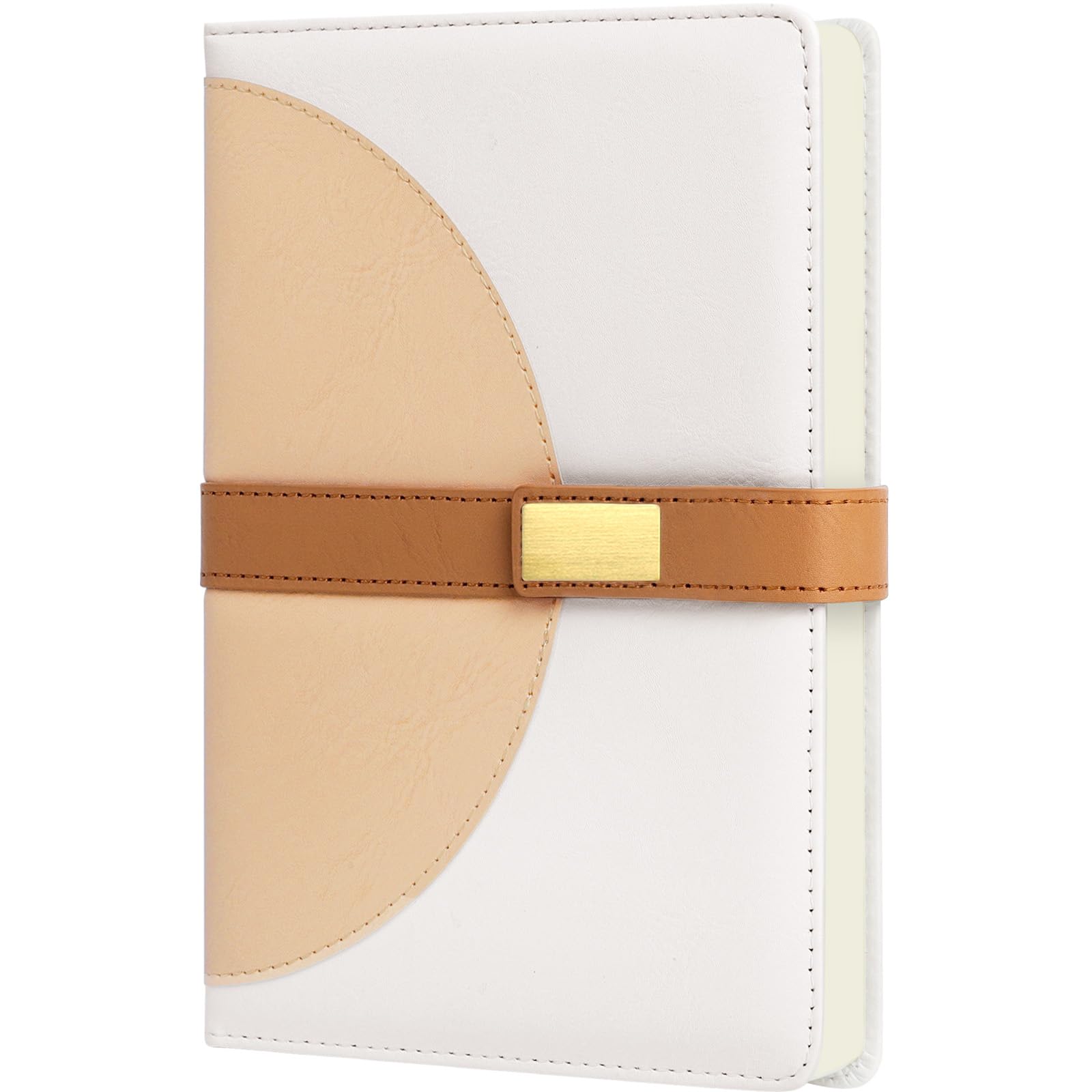HULIPARK Leather Journal Notebook for Men Women, A5 Lined Hardcover Journals for Writing with Magnetic Closure, 200 Pages College Ruled Diary Journaling Notebooks for Work Business School Travel Note