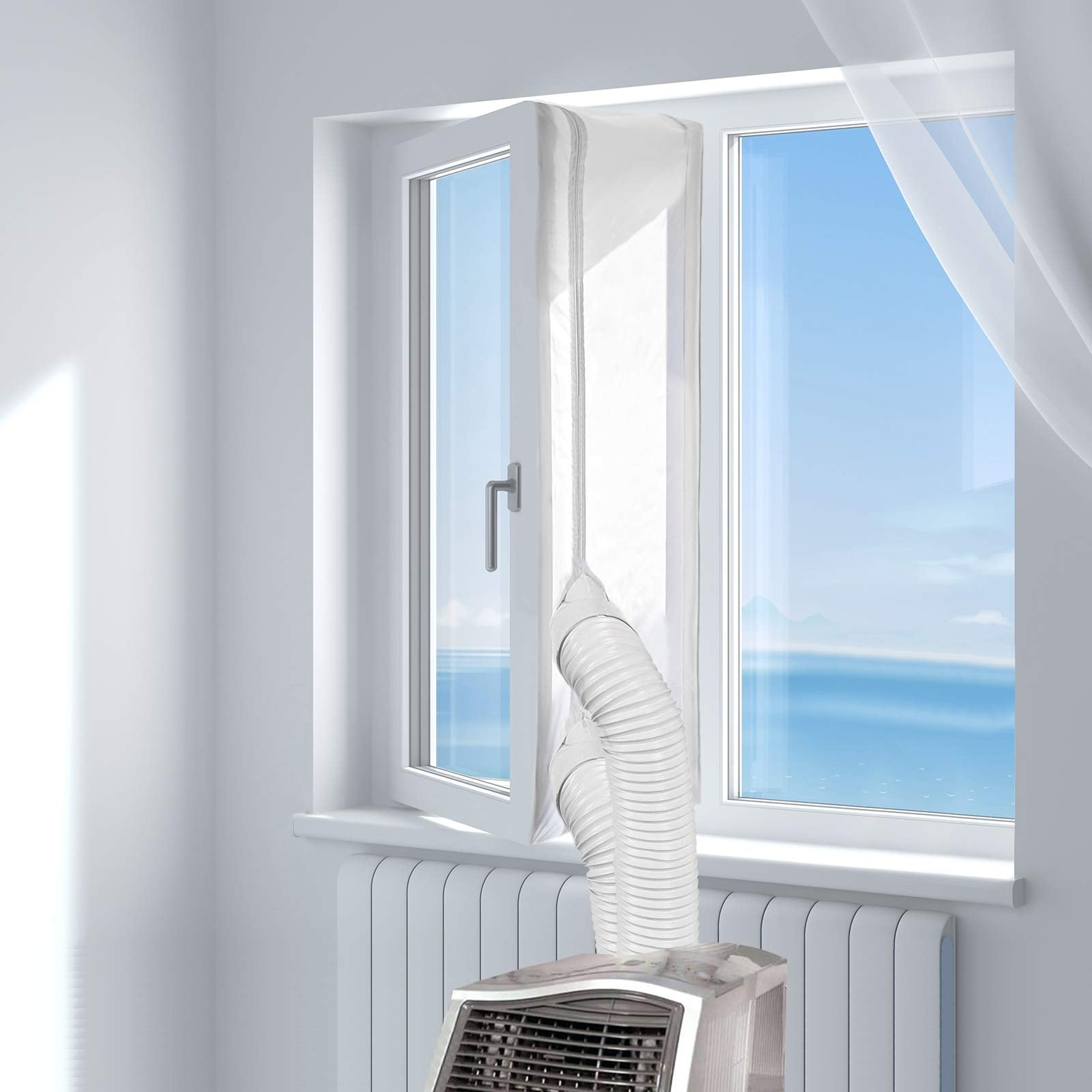 HOOMEE 400 CM (157") Universal Window Seal for Portable Air Conditioner and Tumble Dryer