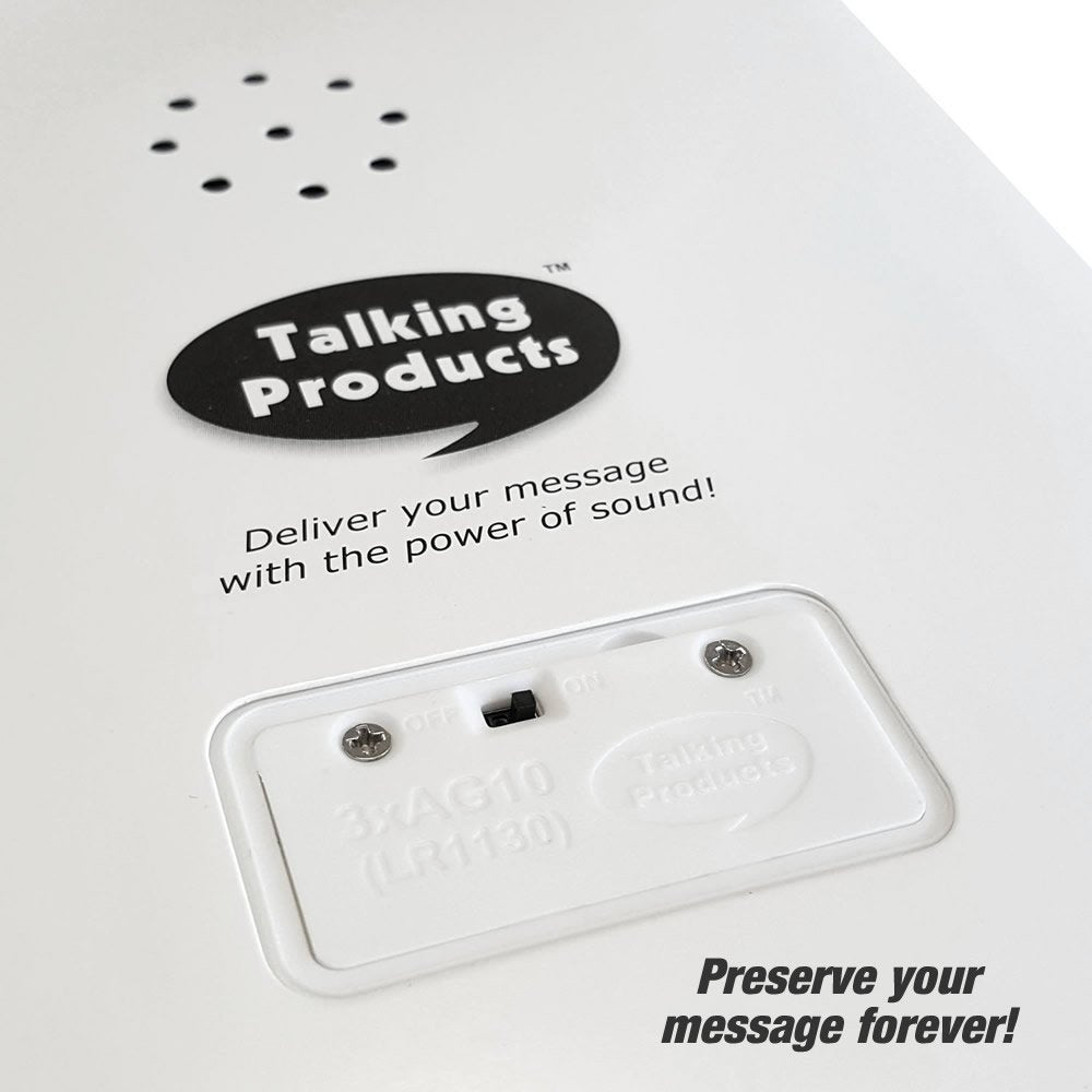 Talking Products, Voice Recordable Greeting Card, 40 Seconds Recording with Replaceable Batteries. Record and Send a Personal Voice Message for Birthday, Christmas & Mother’s Day