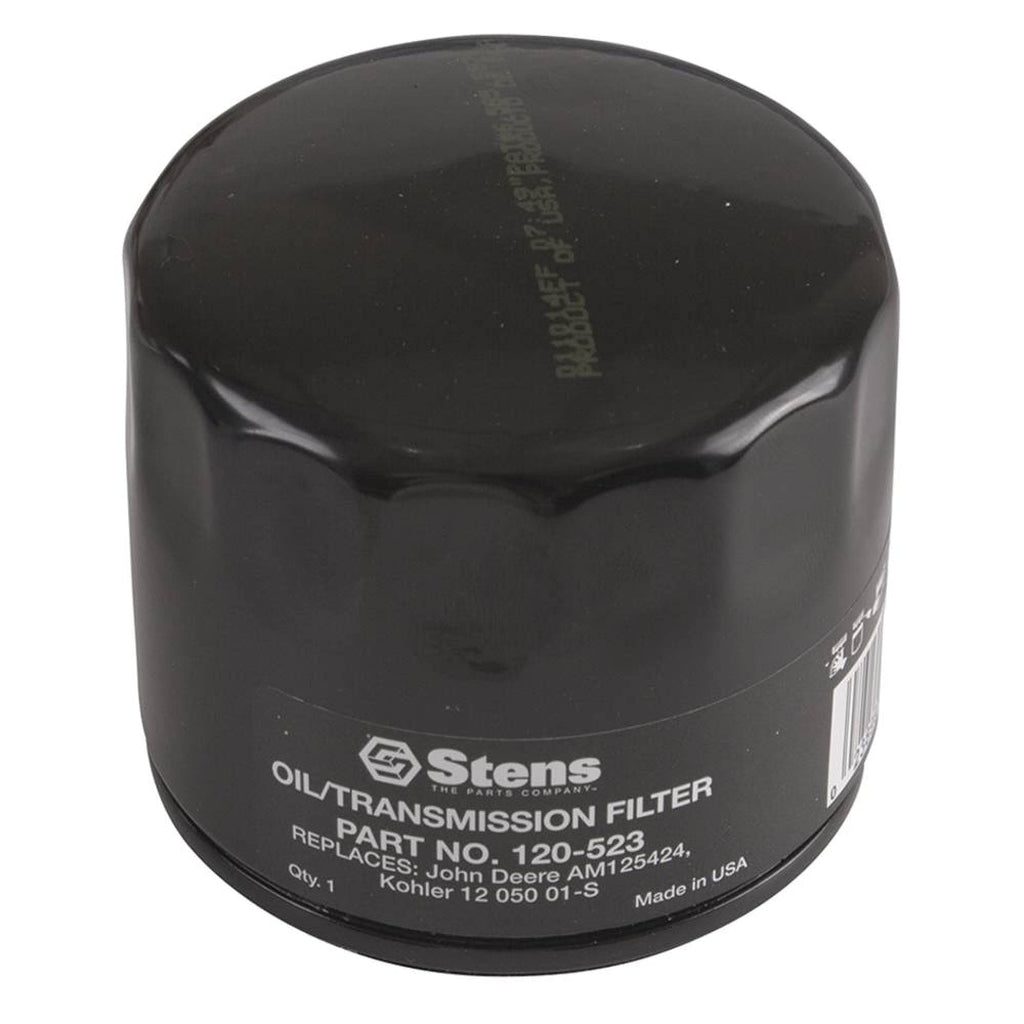 Stens 120-523 Oil Filter Replaces Kohler 12 050 01-S John Deere AM125424 Gravely 21397200 Toro 98020 Woods 70820 Husqvarna 531 30 73-93 Ferris 5021144X1 Lesco 032009