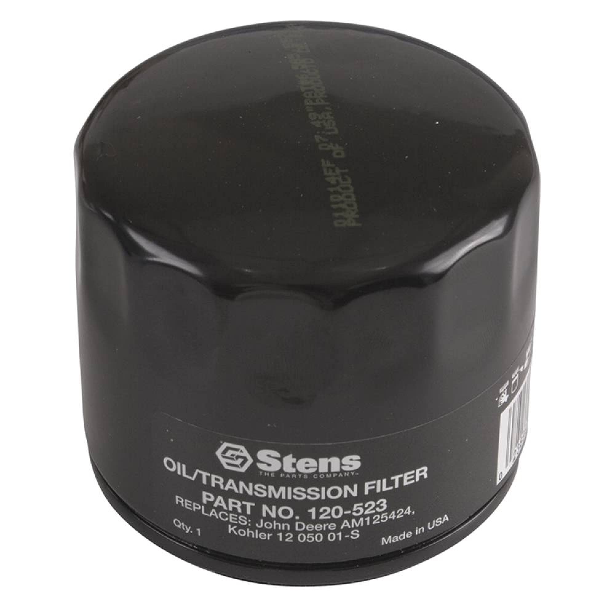 Stens 120-523 Oil Filter Replaces Kohler 12 050 01-S John Deere AM125424 Gravely 21397200 Toro 98020 Woods 70820 Husqvarna 531 30 73-93 Ferris 5021144X1 Lesco 032009