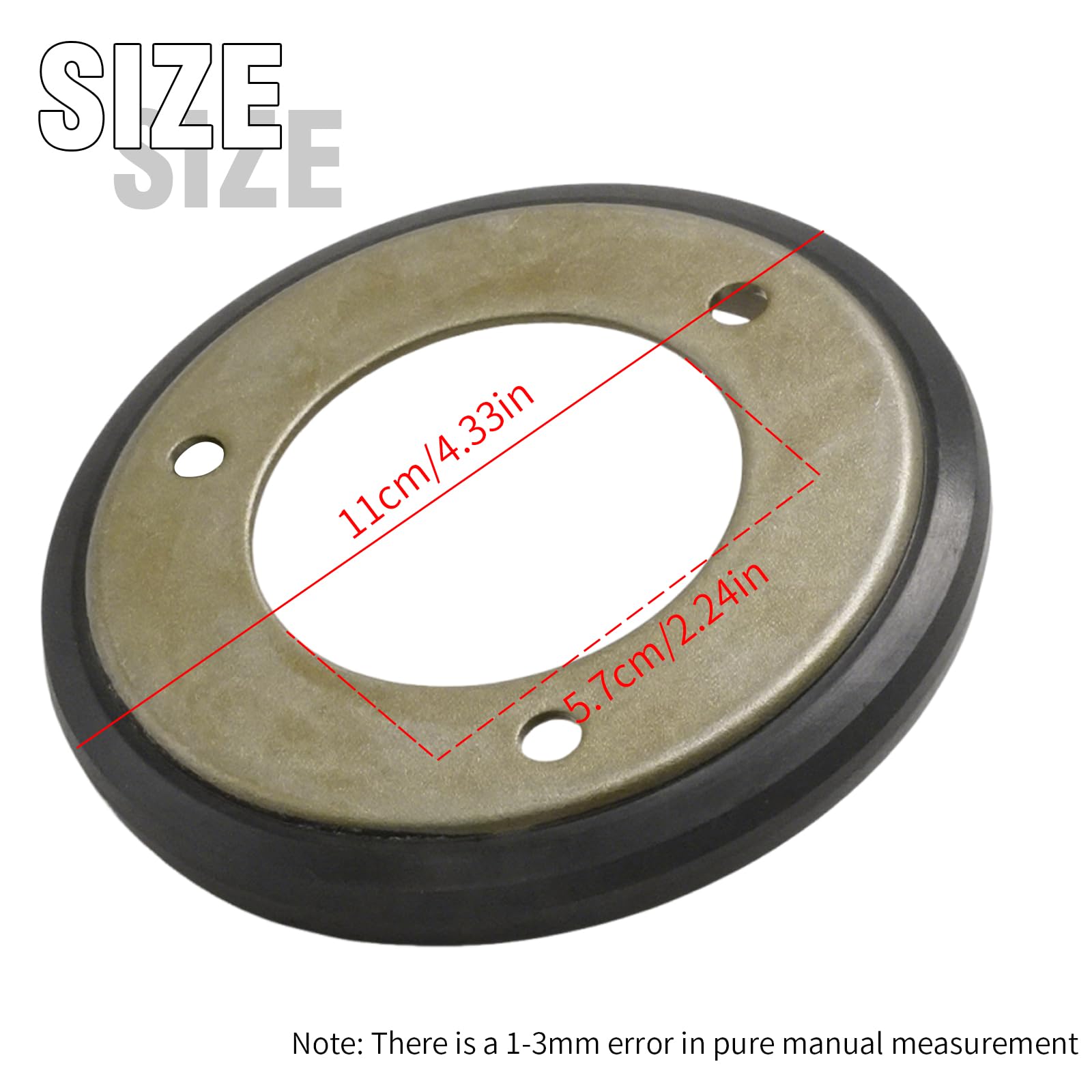 Anxingo 02201300 Drive Friction Wheel Disc, Replacement for John Deere MM223 MM211SP MM224SP Replacement for Ariens 22013 022013, Replace 1501435 313883 (1 Pack)