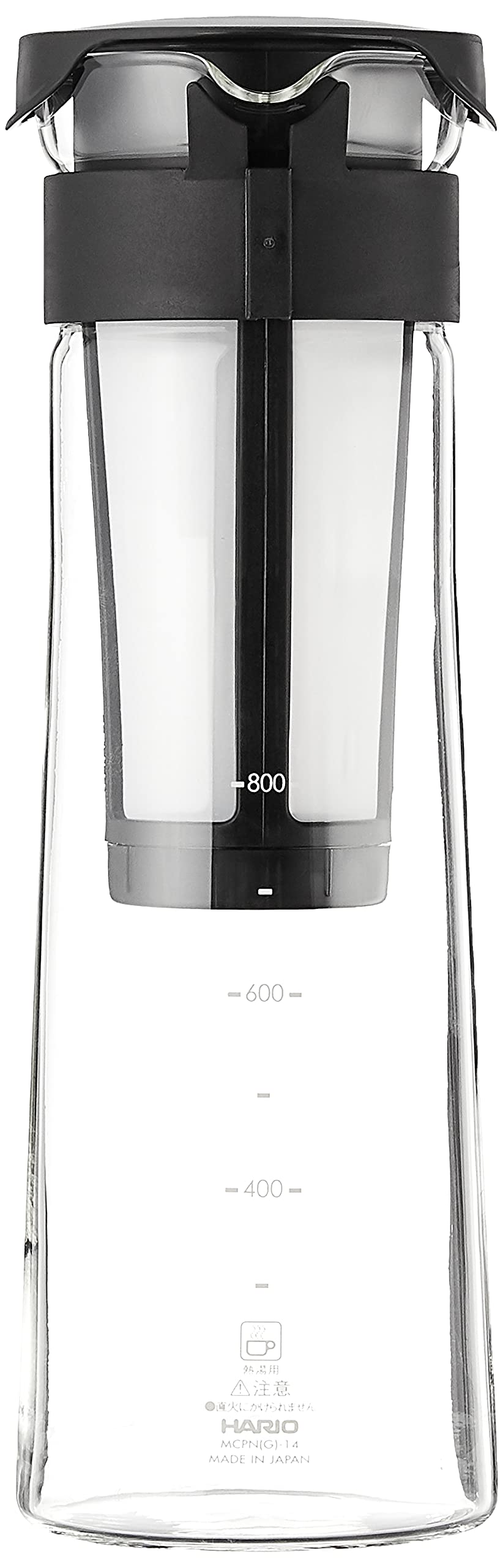 Hario Mizudashi Cold Brew Coffee Pot Cold Brew Coffee Maker 1000mL, Black
