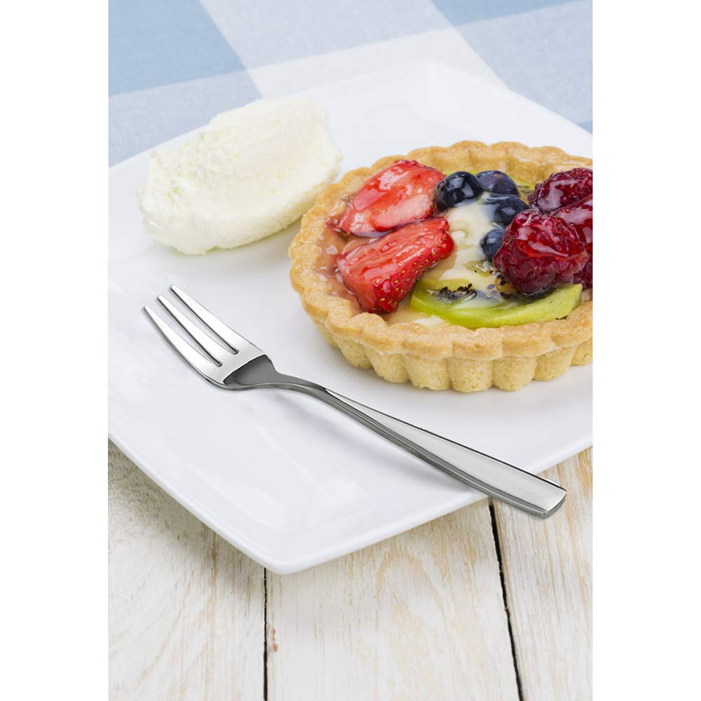 HOMMP 16-Piece Stainless Steel 3-Tine Dessert Fork, Tasting Fork