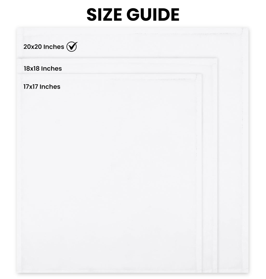 Utopia Home [24 Pack, White] Cloth Napkins 20x20 Inches, 100% Polyester Hemmed Edges, Washable and Reusable Ideal for Parties, Weddings and Dinners
