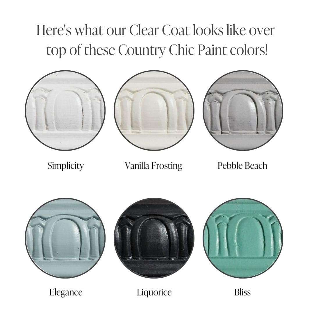 Clear Coat - Eco-Friendly Clear Satin Sheen Top Coat for Chalk Style Furniture Paint, Very Durable, Non Yellowing, Waterproof Sealant for High Traffic Furniture - Indoor/Outdoor - Pint (16 oz)