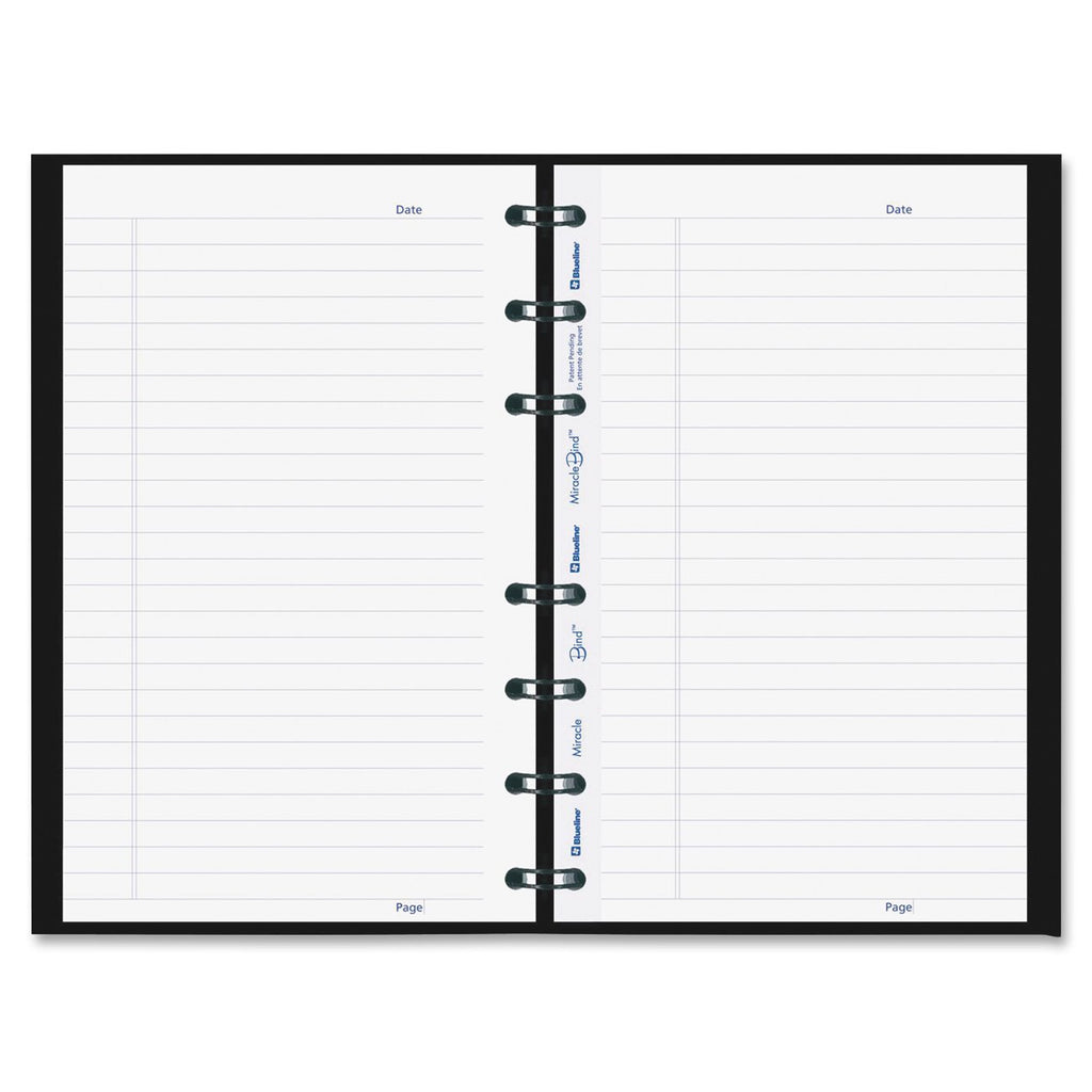 Blueline MiracleBind Notebook, 11 x 8.5 Inches, Black, 150 Pages (AF11150.81)
