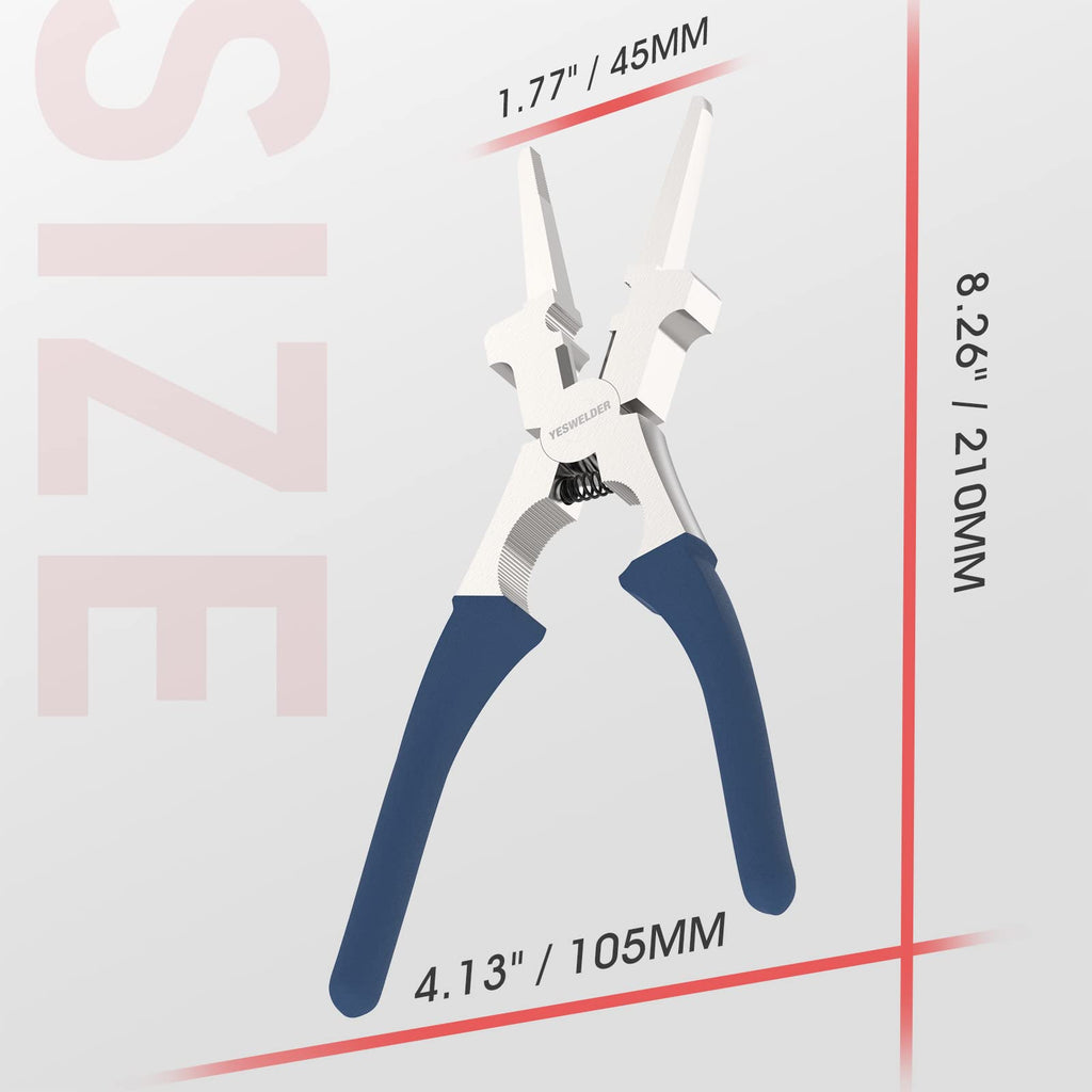 YESWELDER 8" Welding Pliers, Anti-Rust MIG Welding Pliers for Professional Welding - Reliable and Durable
