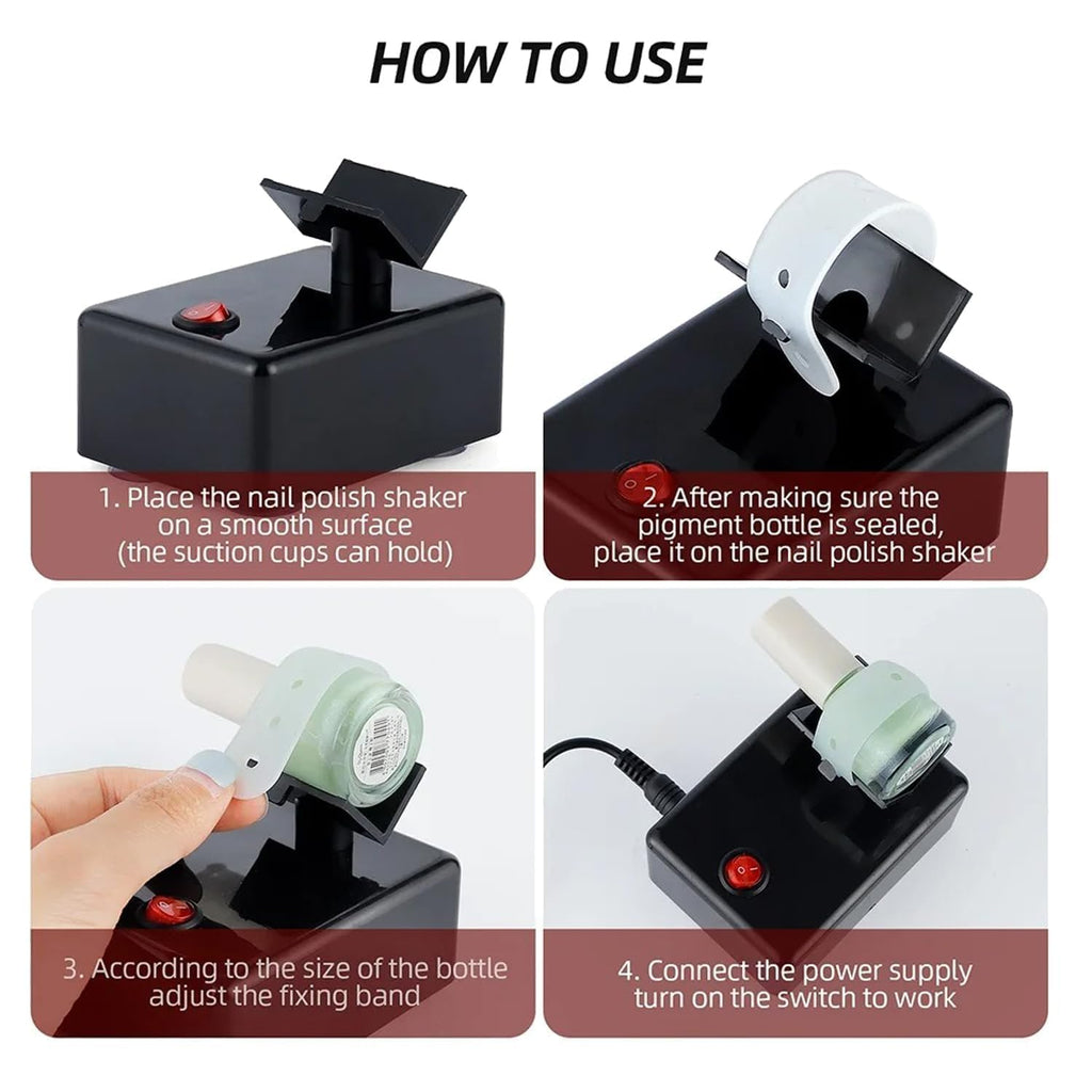 HUBEST Model Paints Nail Lacquer Shaker Shaking Machine Evenly Tools Mini Vortex Mixer Shaker Vortex Shaker for Nail Art