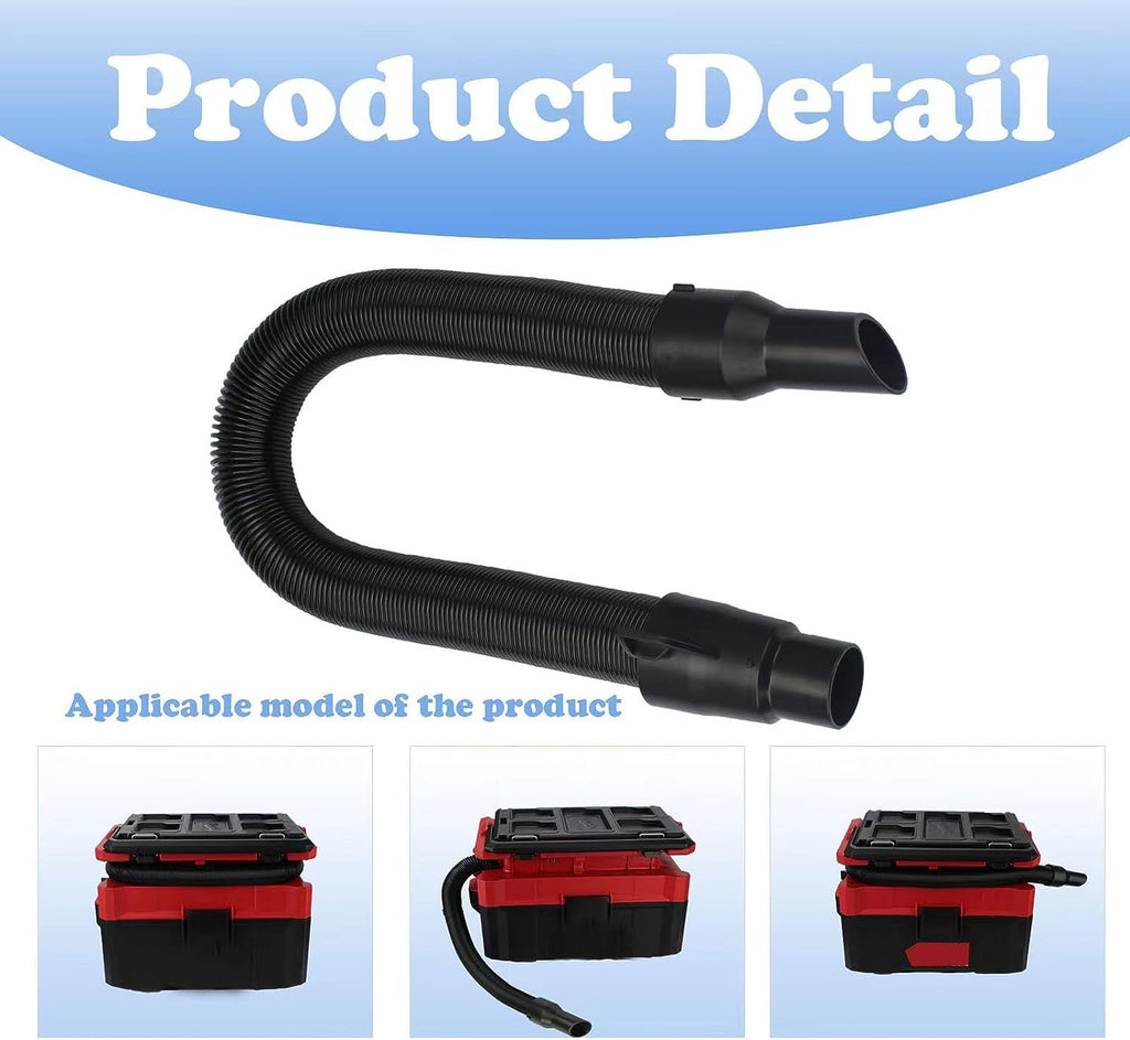 14-37-0105 Vacuum Hose Assembly for Milwau-kee Wet/Dry,Replacement for Milwau-kee 18V/28V Wet/Dry Vacuum 0780-20 0880-20 0970-20 Hose - Internal Storage