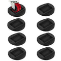 Furniture Stopper, 8 Pack 3"x3" Wheel Stoppers Bed Stoppers Furniture Caster Cups - Premium Solid Rubber Caster Cups Fits to All Floors & Wheels of Sofas, Beds, Chairs, Prevents Scratches