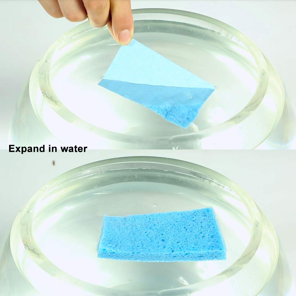 ARCLIBER Cleaning Scrub Sponge,Cellulose Non-Scratch for Kitchen,Bathroom,Cars,Colorful Compressed Sponge (18 Pack)
