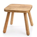 YOUEON 12 Inch Square Solid Wooden Step Stool, Non-Slip One Step Stool for Adults, Holds up to 300 Lbs, Portable & Sturdy, Footstool for Bedroom, Bathroom, Kitchen, Easy to Assemble