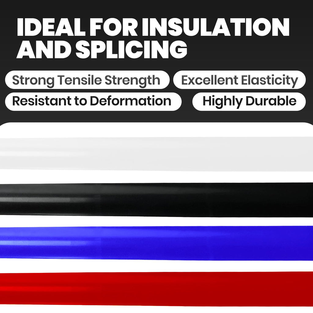 ADHES Professional Electrical Tape Black, 10 Pack, 0.75 inch x 65.6 feet, Waterproof & Weather Resistant Electric Tape Ideal for Contractors & Electricians, Indoor&Outdoor