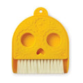 Genuine Fred Dead PAN Dustpan and Brush Set, 4.8" x 6.4", Small Size Perfect for countertops and desks, Day of The Dead