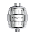 Longriver R7 Shower Filter High Put Shower Water Filter for Hard Water 99.99% Remove Chlorine, Heavy Metals, and Harmful Substance, Shower Water Softener, Improve your skin and hair, Chrome