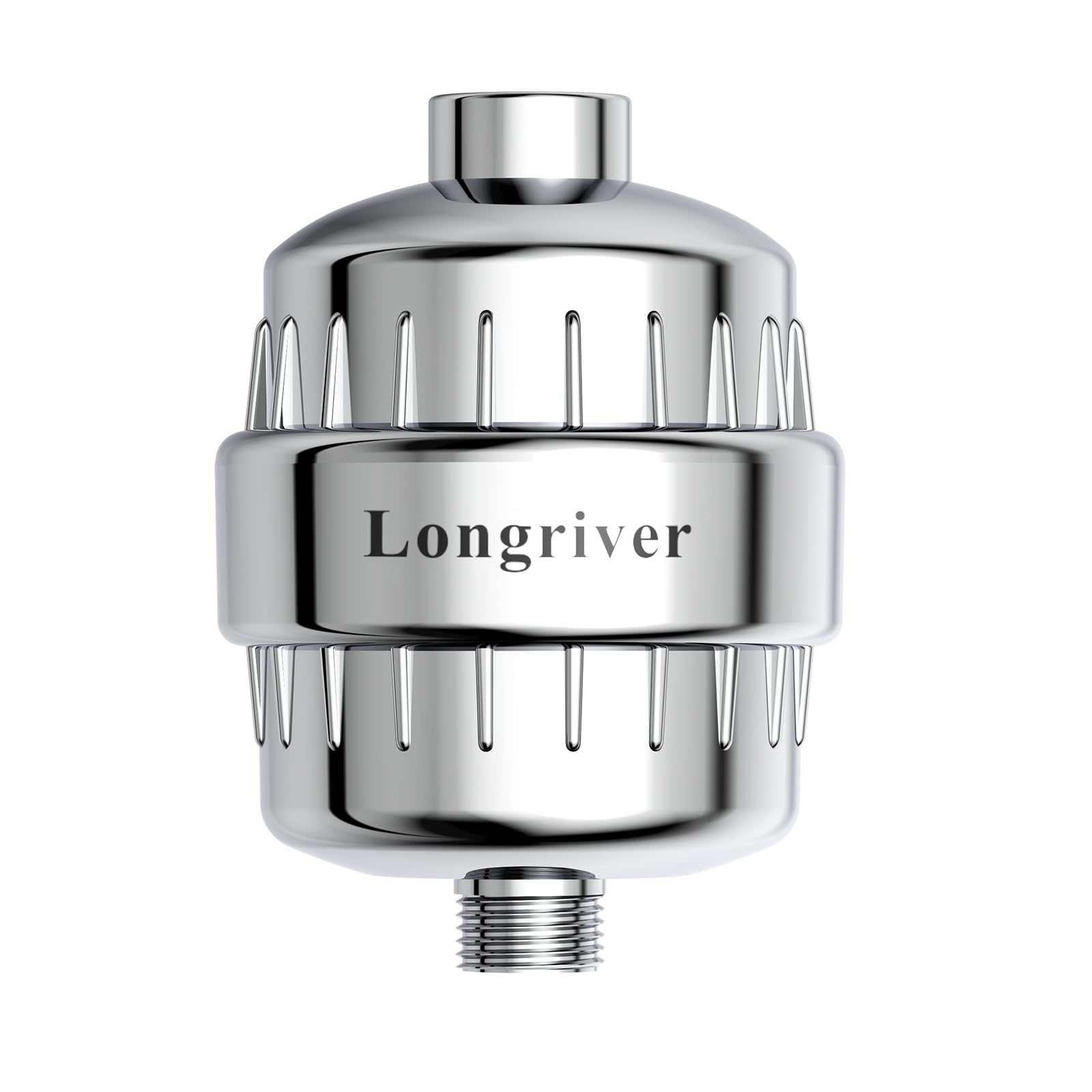 Longriver R7 Shower Filter High Put Shower Water Filter for Hard Water 99.99% Remove Chlorine, Heavy Metals, and Harmful Substance, Shower Water Softener, Improve your skin and hair, Chrome