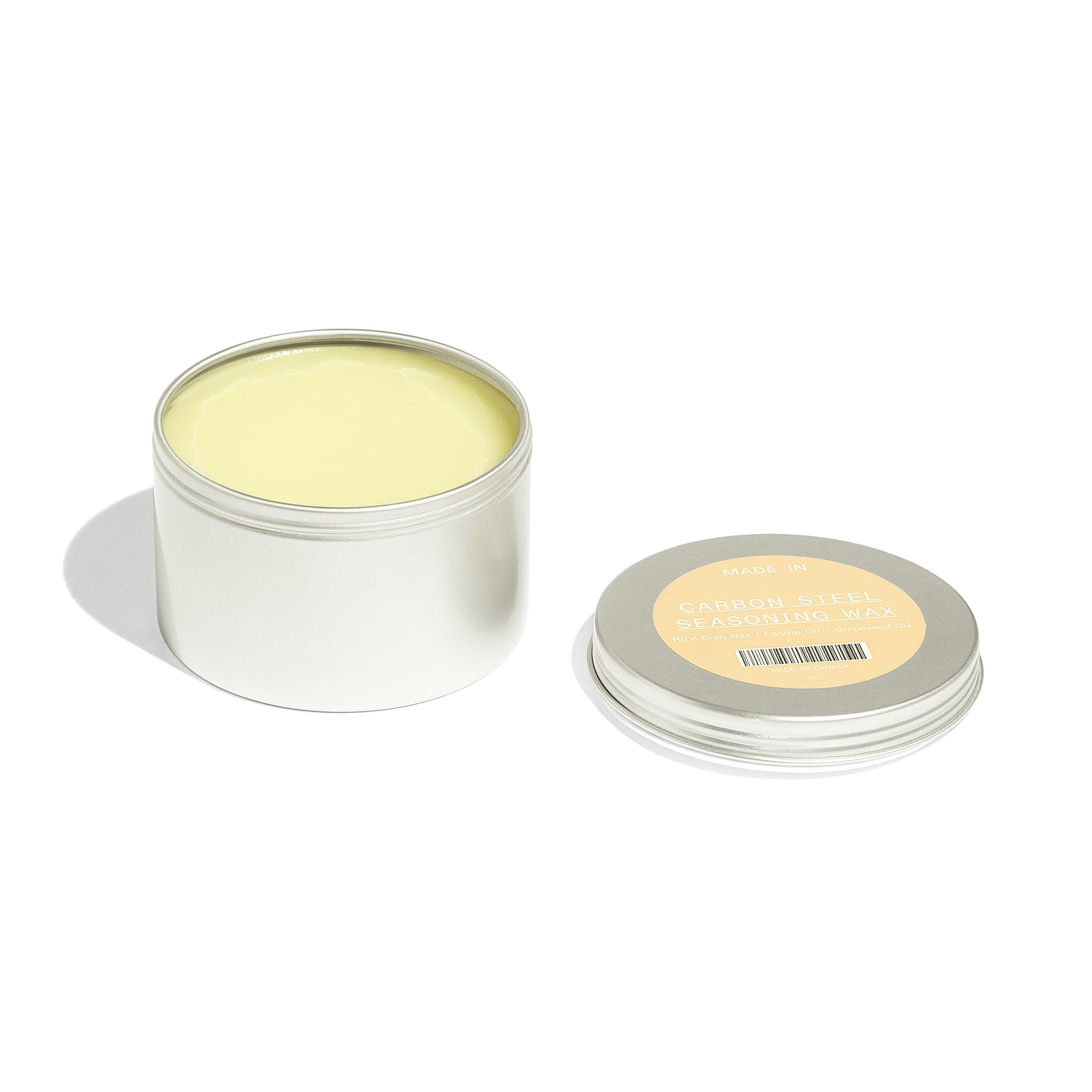 Made In Cookware - Carbon Steel Seasoning Wax (6 Oz) - Made in USA - Blend of Oils & Beeswax