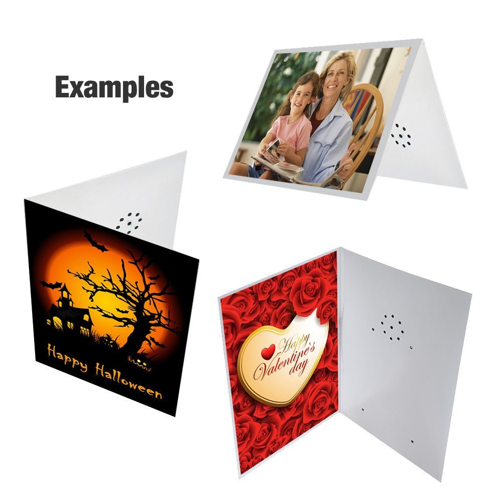 Talking Products, Voice Recordable Greeting Card, 40 Seconds Recording with Replaceable Batteries. Record and Send a Personal Voice Message for Birthday, Christmas & Mother’s Day