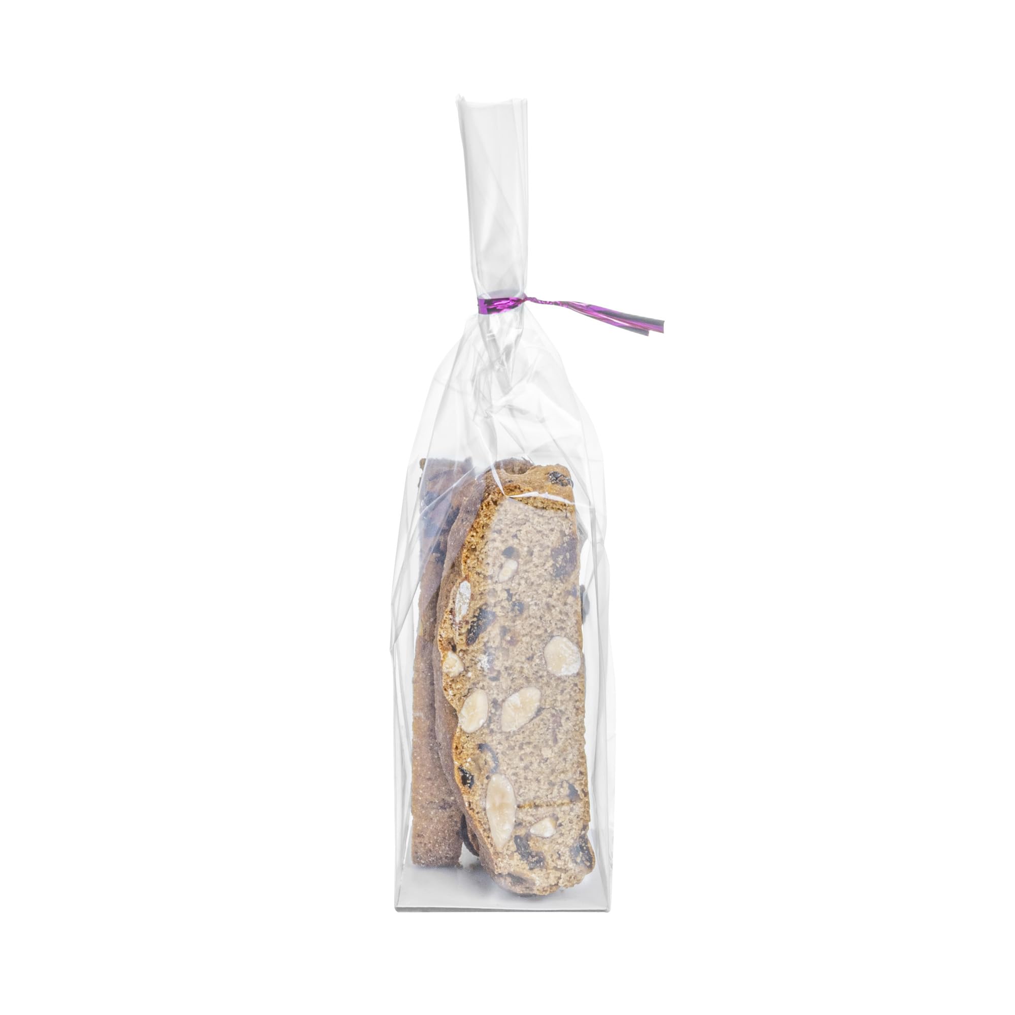 Restaurantware Plastic Treat Bags 100 Count 2 x 2 x 8.25 Inches Heat-Sealable Goodie Packaging Flat Bottom Design Clear