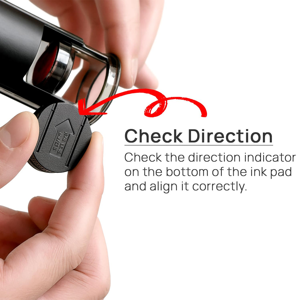 Kissdeer Date Stamp Set (Economy 2-Pack Value Set) – Self-Inking Black & Red Ink Rubber Dater, Large Gear for Clean Hands & Translucent Base for Precise Positioning – Office, Shipping, Teacher Use