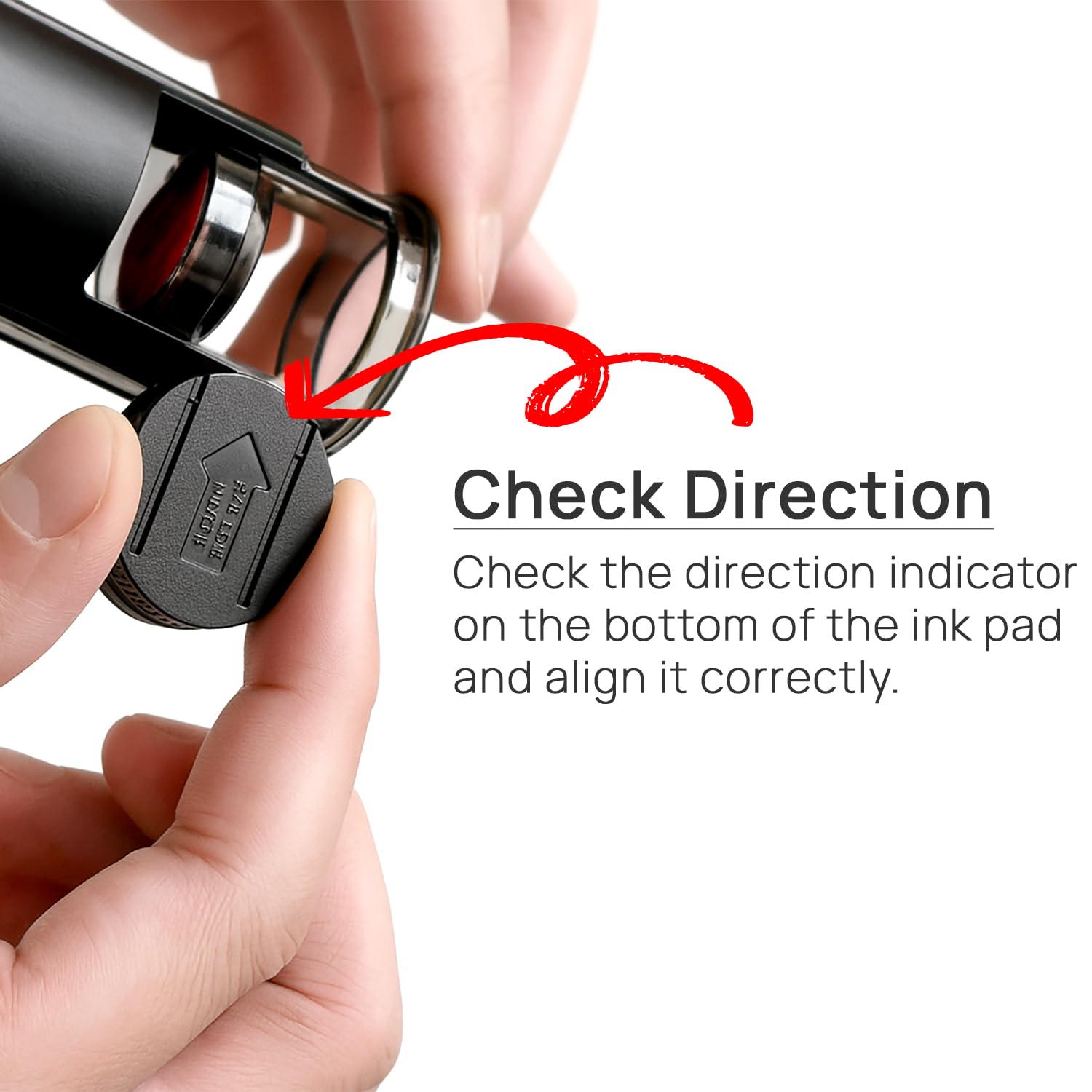 Kissdeer Date Stamp Set (Economy 2-Pack Value Set) – Self-Inking Black & Red Ink Rubber Dater, Large Gear for Clean Hands & Translucent Base for Precise Positioning – Office, Shipping, Teacher Use