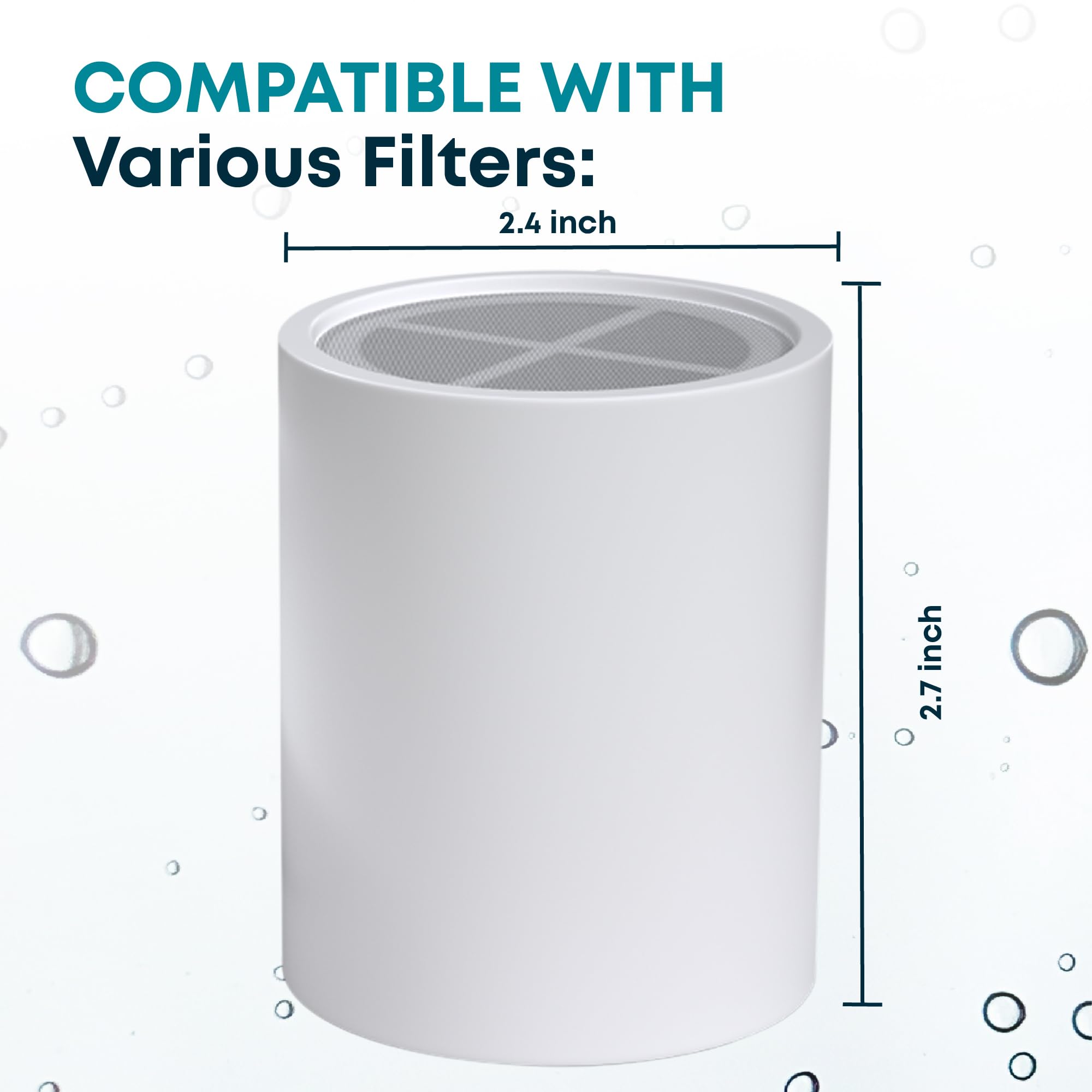 AquaHomeGroup 20 - Stage Replacement Premium Filter Cartridge 2-Pack (No Housing), Compatible with Any Shower Filter of Similar Design 15 and 20 Stages
