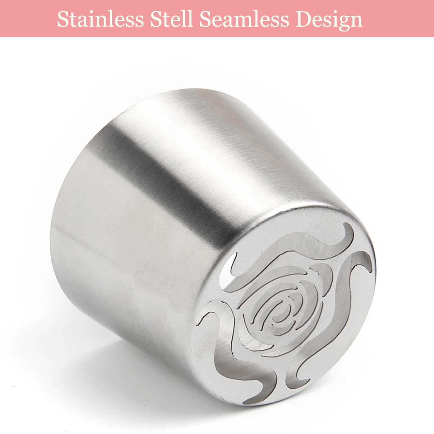 6 Pack Extra Large Flower Russian Piping Tips Set, Stainless Steel Rose Tulip Icing Tips for Cake Decorating Supplies DIY Baking, Floral Piping Tips Flower Bouquet for Cookies Desserts Baking Tool