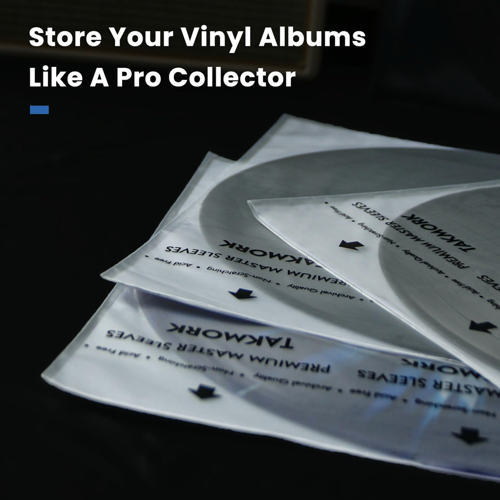 Vinyl Record Inner Sleeves: 12" Anti-Static Rice Paper LP Sleeves Album Record Acid-Free Clear Protective Sleeves for Vinyls Storage, 25pcs