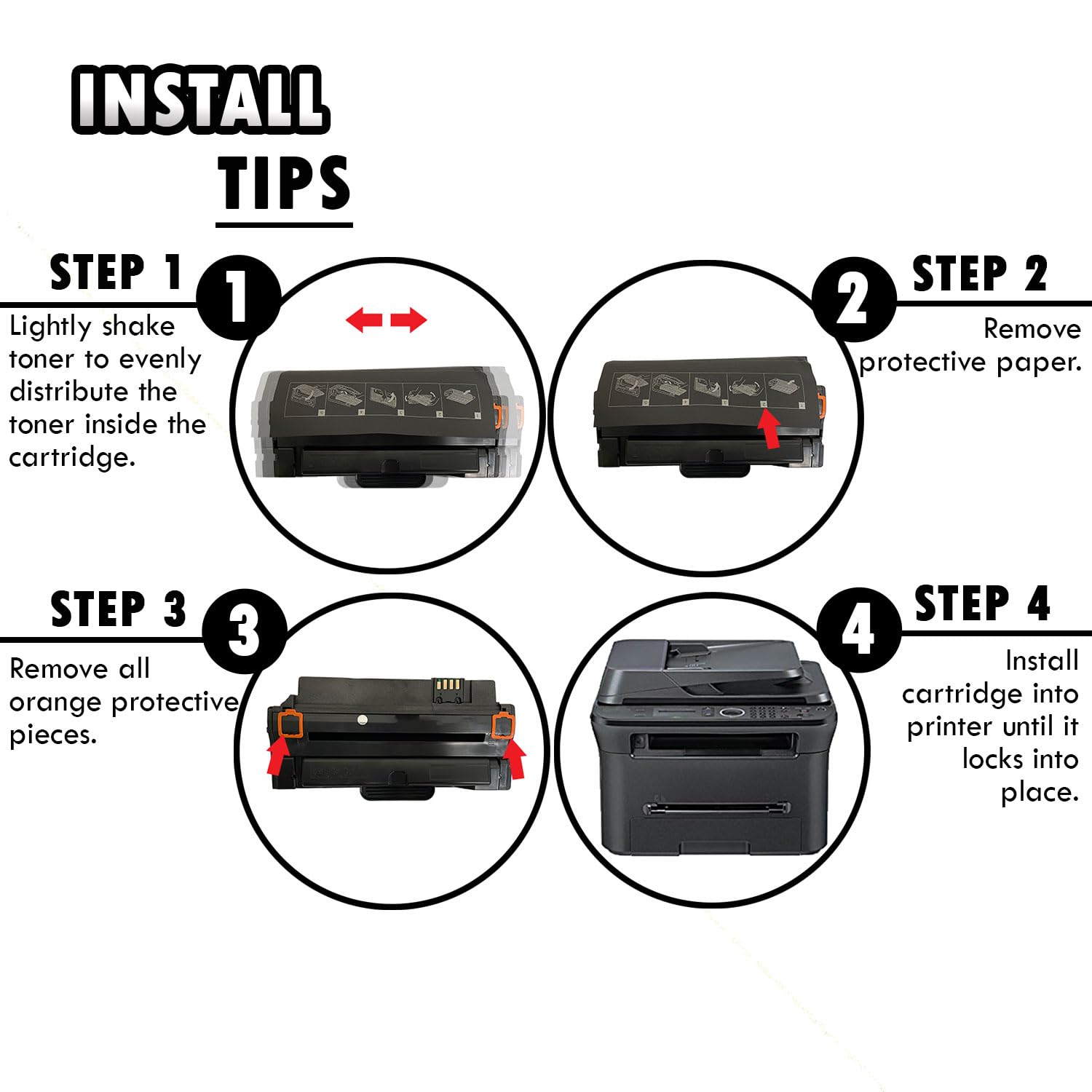 Inkfirst Compatible High Yield Toner Cartridge Compatible with Samsung MLT-D105L (MLTD105L) ML-1910 SCX-4600 SF-650 Black SF-650P ML-1915 ML-2525 ML-2525W ML-2580N SCX-4600 SCX-4623F SCX-4623FN