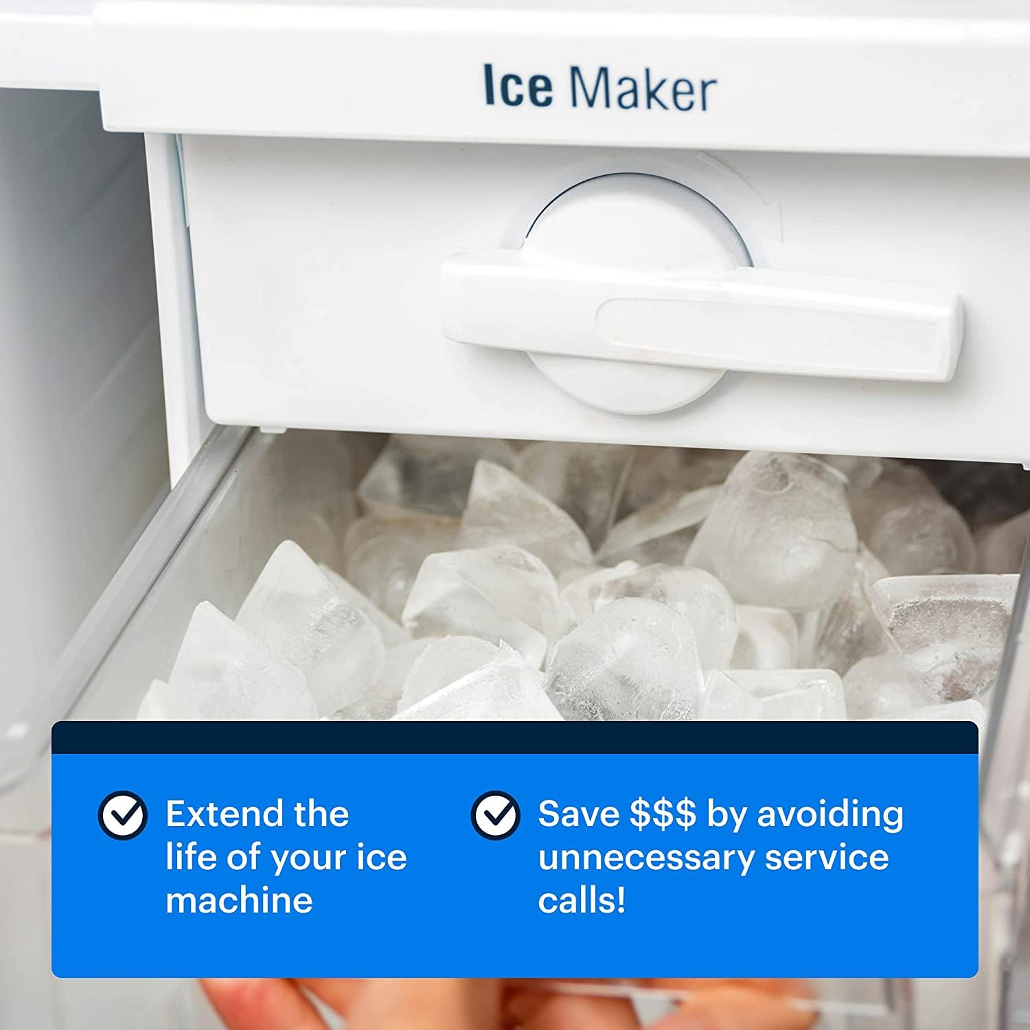 Essential Values Ice Machine Cleaner and Descaler 16 fl oz - Ice Maker Cleaner and Descaler - Compatible with All Major Brands (Scotsman, KitchenAid, Affresh, Opal, Manitowoc)