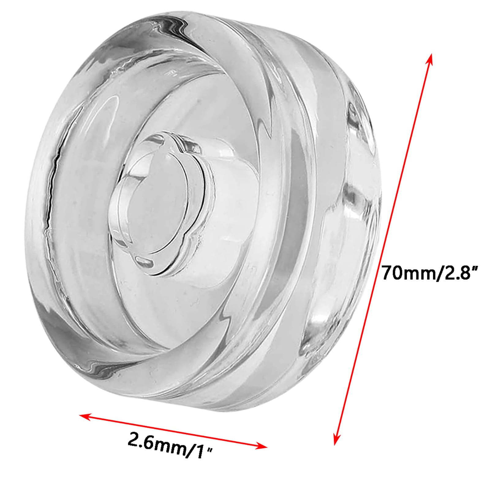 GKYMYZ 4 Pack Glass Fermentation Weights with Easy Grip Handle and Unique Texture Design for Large Wide Mouth Mason Jars (003)