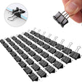 Small Binder Clips, 144 Pack, 3/4 Inch, Standard 19mm, Black, Capacity 0.31 Inch, Mini Paper Clips, Fold Clamp, Office and School Supplies