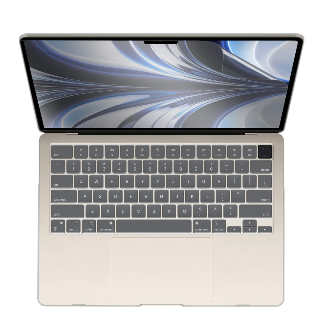 IBENZER Compatible with 2025 2024 2023 MacBook Air 15 inch Case M4 A3241 M3 A3114 M2 A2941, Hard Shell Case & Keyboard Cover & Type-C Adapter for Mac Air 15.3", Crystal Clear, CA-AT15-CYCL+1TC
