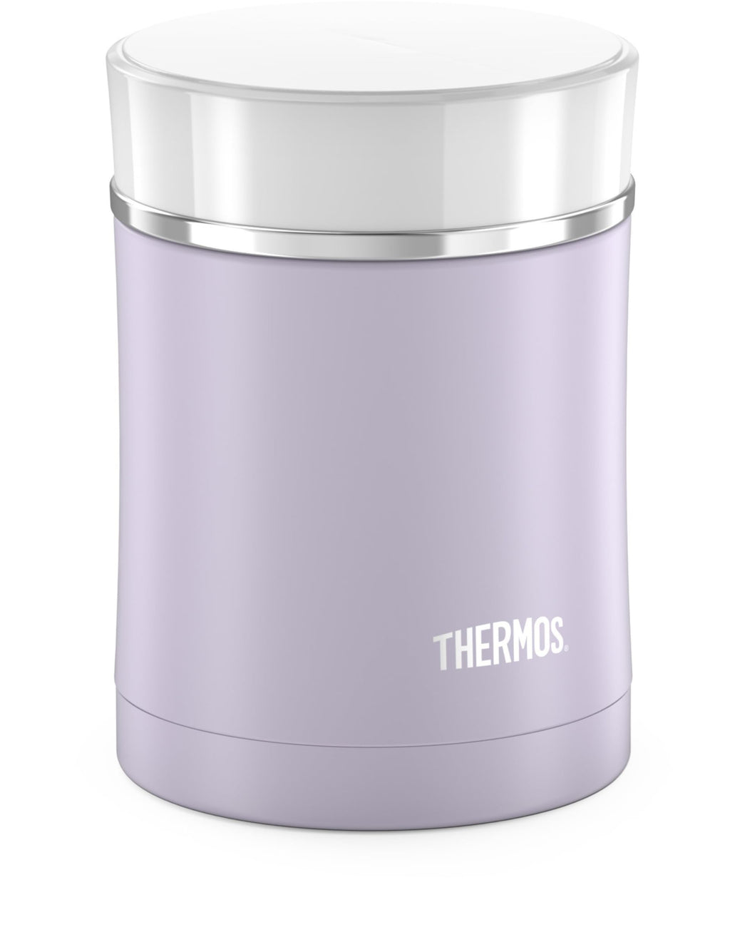 THERMOS 16 Ounce Stainless Steel Vacuum Insulated Food Jar, Matte Lilac