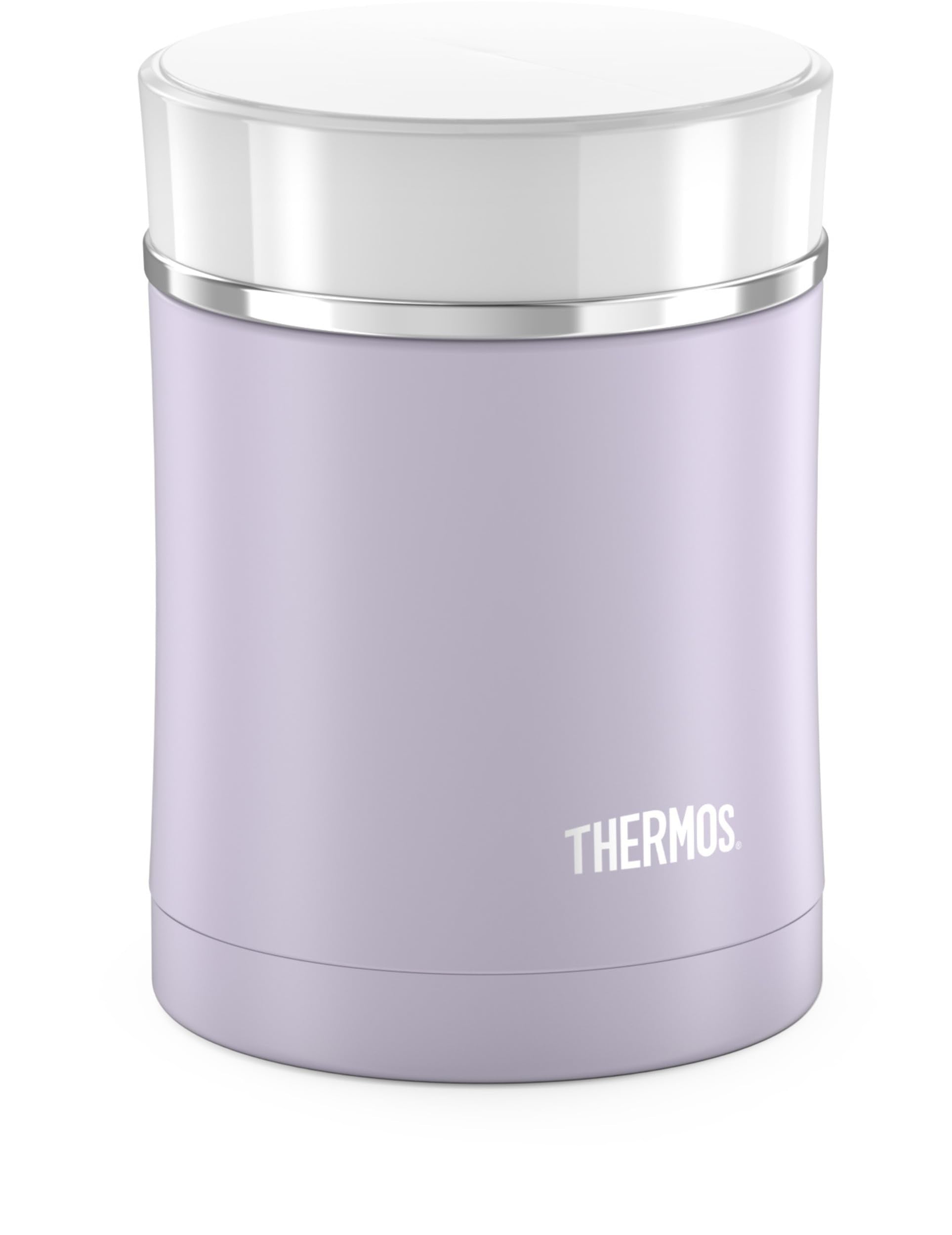 THERMOS 16 Ounce Stainless Steel Vacuum Insulated Food Jar, Matte Lilac