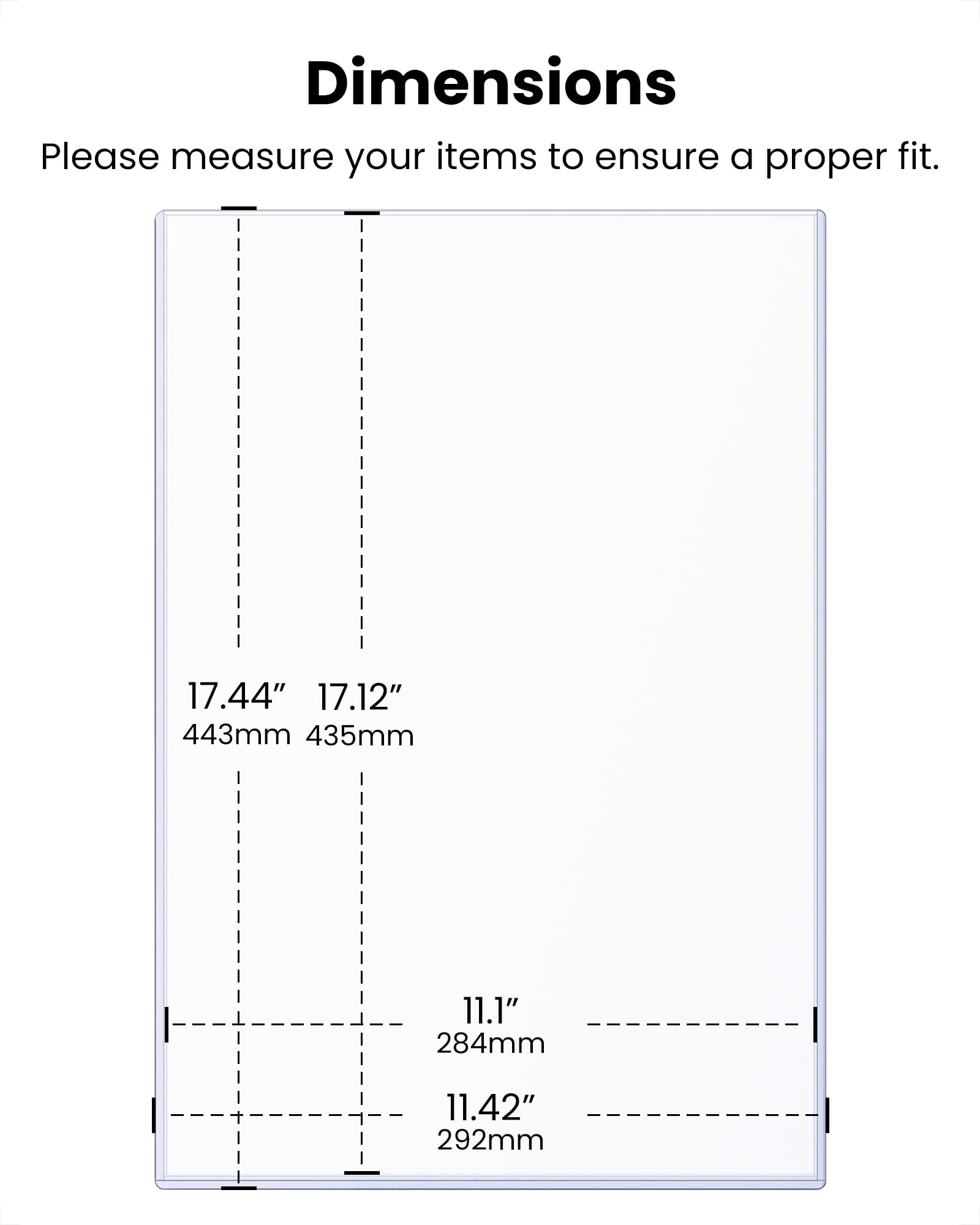 HYARUAT 11 x 17 Rigid Clear Toploaders - Durable PVC Document Protectors, Plastic Sleeves for Photos, Larger Art Prints, and Menu Covers, 10 Pack