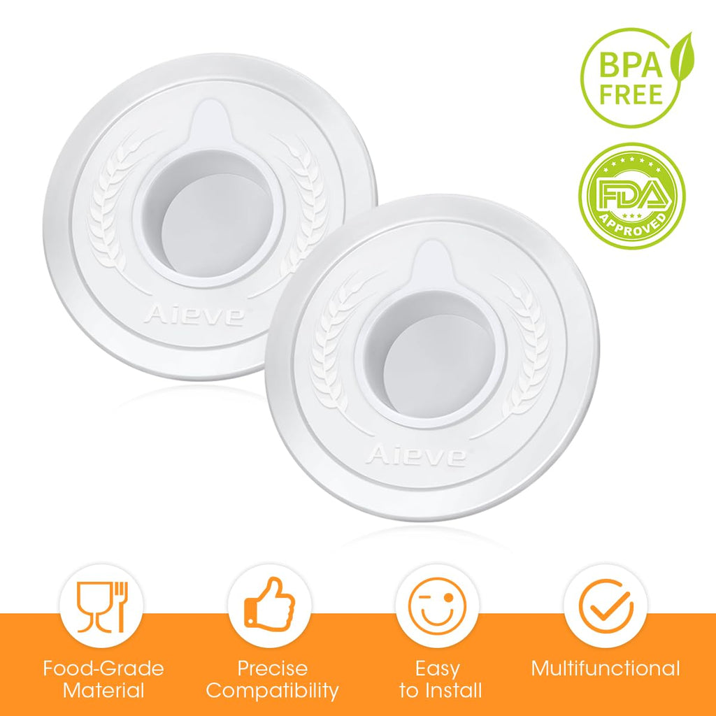 Aieve Mixer Bowl Covers,Guard Lids for KitchenAid 4.5-5 Quart Tilt-Head Stand Mixer to Prevent Ingredients from Splashing Out(2 Pack)